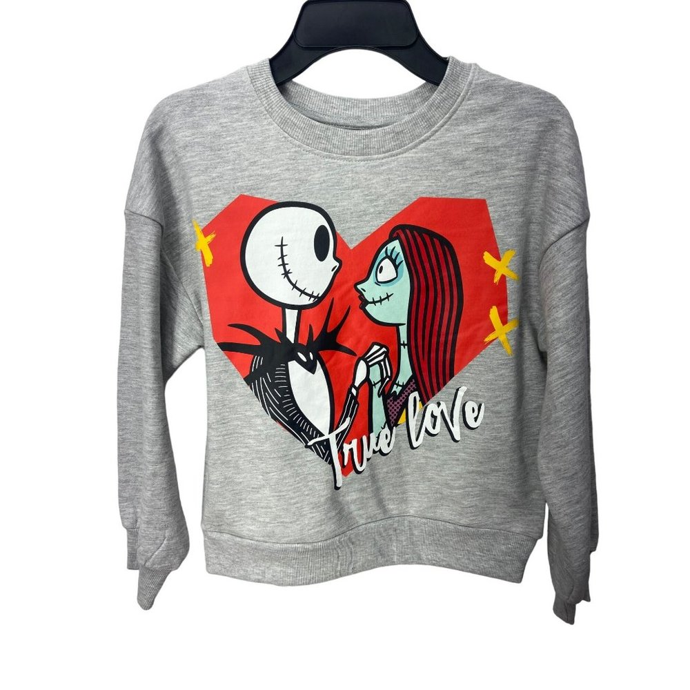 Disney Nightmare Before Christmas Girls Sweatshirt‎ True Love Size 7/8